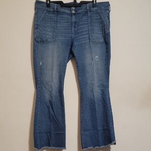 Torrid Distressed Flare Jeans